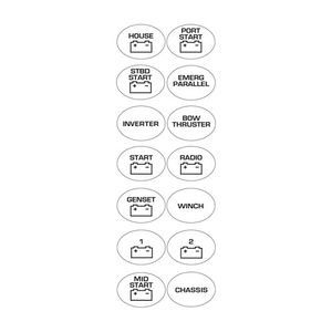 BEP Label Set-713 for Battery Switches