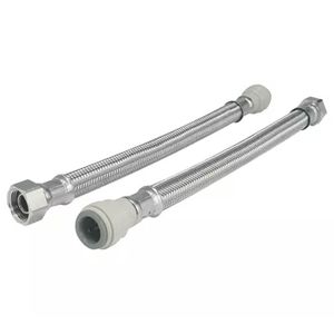 JG Speedfit 15mm x 1/2" BSP Female 300mm Flexi Hose (Pair)