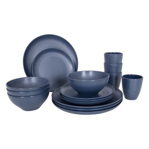 Bo-Camp Industrial Collection Tableware Orville (16 Pieces / Blue)