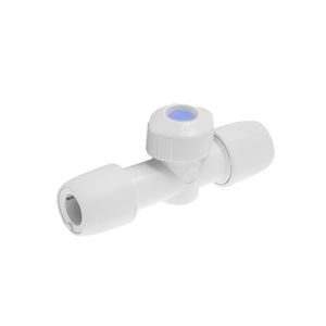 Hep2O HX37 15mm Shut Off Valve Cold / Hot White