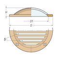 Grate Full Brass 120mm Diameter