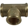 Maestrini Brass Equal Tee Fitting (1/2" BSP Female)