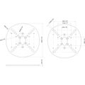 Scanstrut DPT-S-PLATE-02 Satcom Mounting Plate for PowerTower