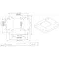 Scanstrut 4° Base wedge for Direct Radome Mount (Lowrance & Raymarine)