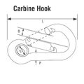 RWO Carbine Hook & Gromet 8mm Diameter x 80mm Long