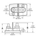 Blue Sea Dual Power Post 2 x 3/8 Stud
