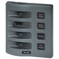 Blue Sea WeatherDeck 4-Position Waterproof Switch Panel (No Fuse/CB)