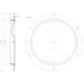 Osculati Plastic Watertight Inspection Cover (Grey / 125mm Opening)