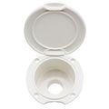 Can Shower Housing for Straight Head White Plastic