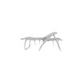 Crespo Beach Chair AL/223 in Light Grey