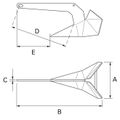 Quick Plow Anchor 25Kg Stainless Steel AISI 316