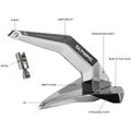 Quick Olympic Plow Anchor (20Kg / Polished Stainless Steel AISI 316)