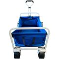 Folding Pull Trolley with All-Terrain Wheels 150kg Capacity